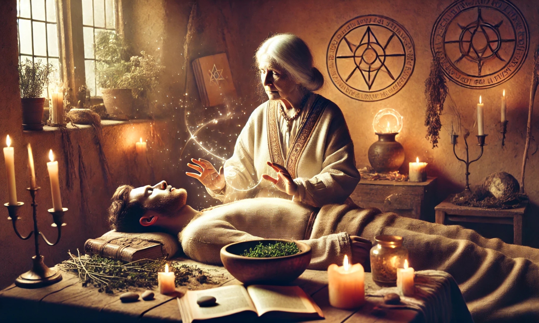 Schamanisches Besprechen von Krankheiten