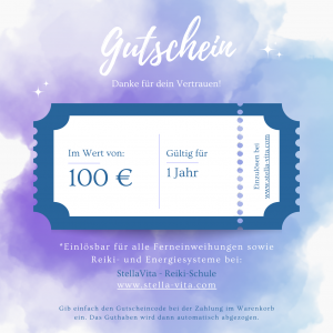 Geschenkgutschein im Wert von 100 €