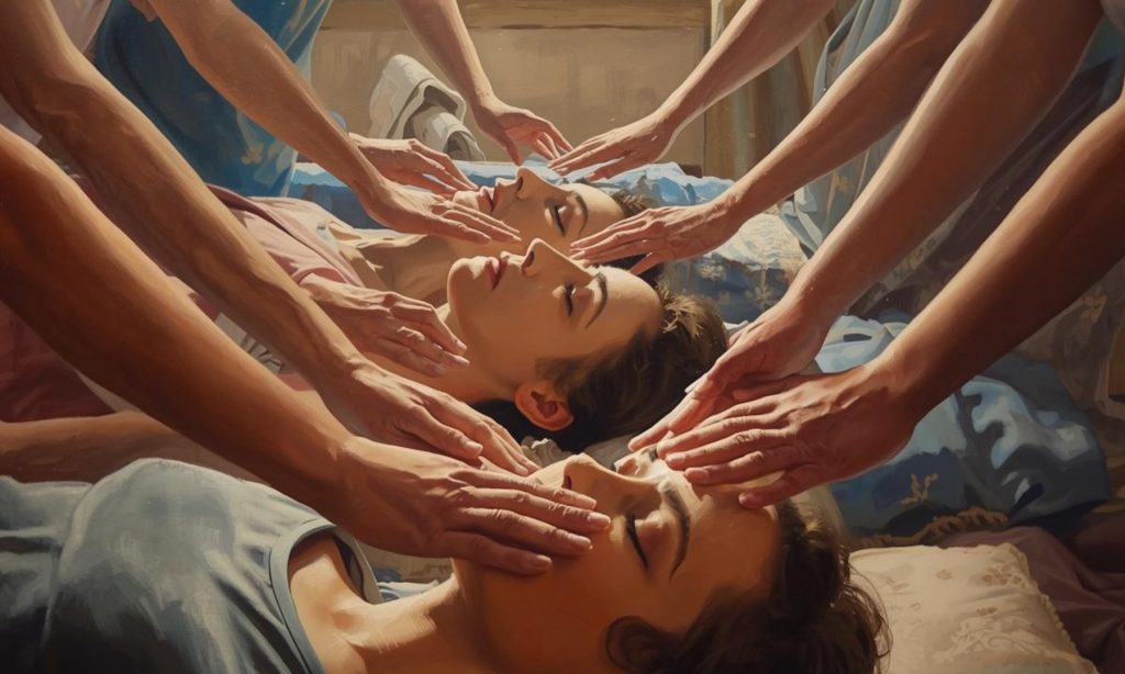 Reiki Behandlung zu dritt